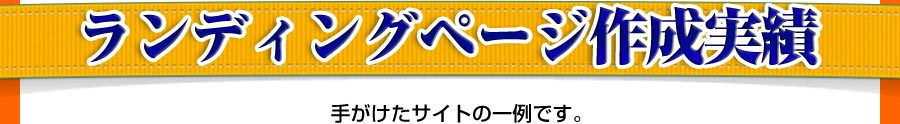 ランディングサイト制作実績